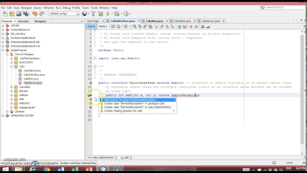 java projects with source code in netbeans